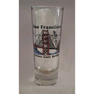 San Francisco Cable Car Golden Gate Bridge Tall Shot Glass